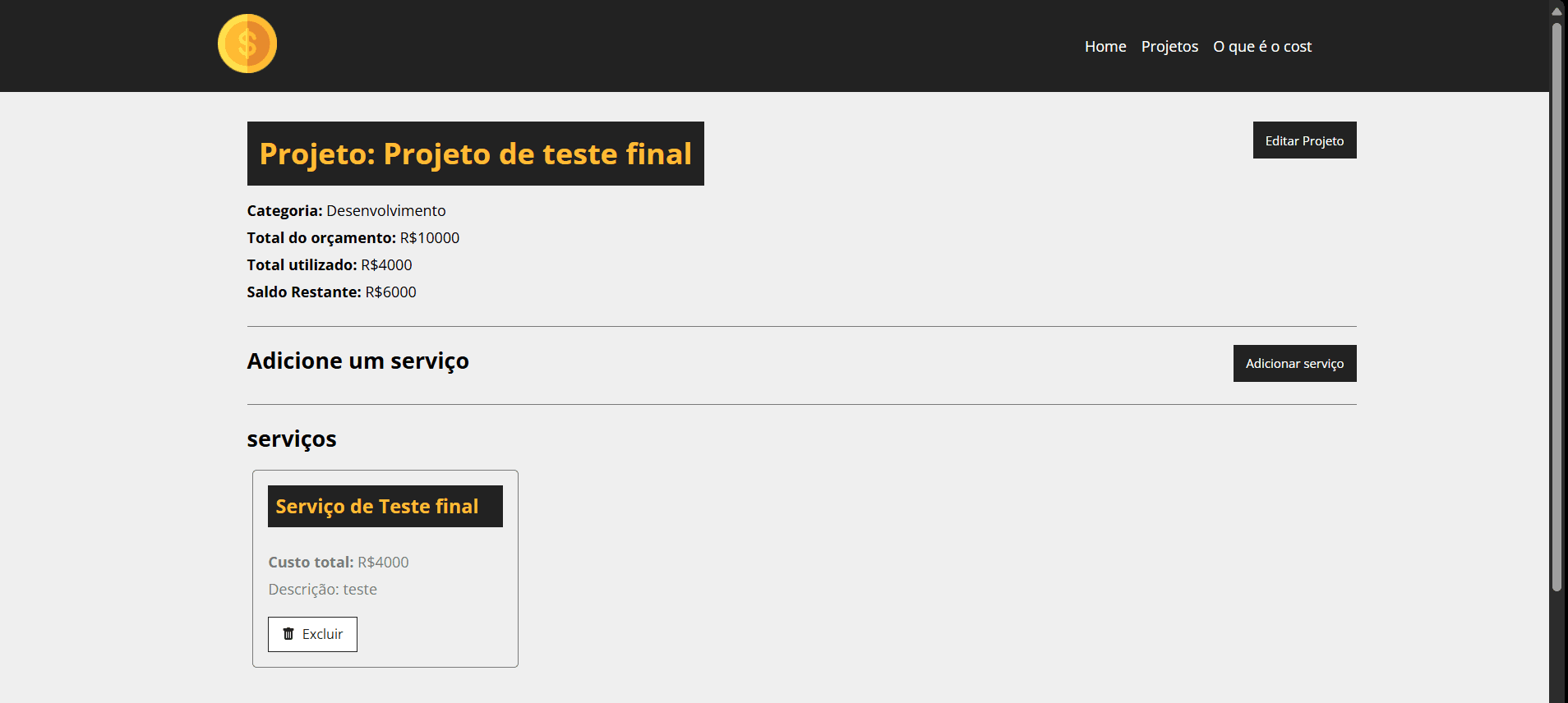 Imagem 4 do projeto costs.name